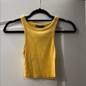Zara Yellow Women's Tank Top